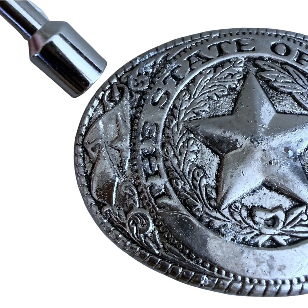 Vintage State of Texas / Texas Star Belt Buckle Lg 3.5